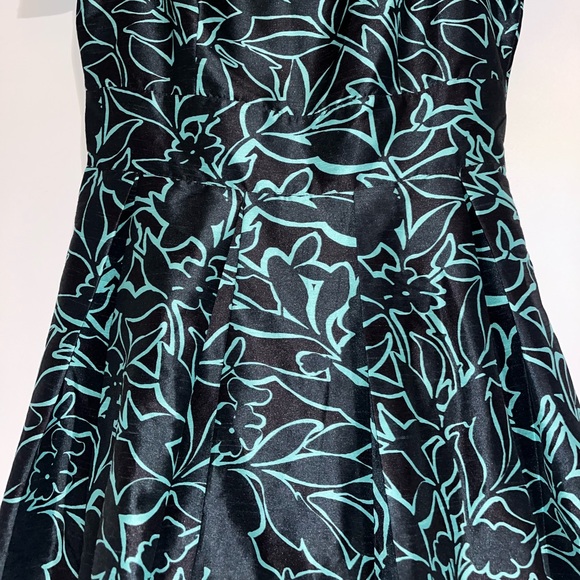 eShakti Blue Black and Light Blue long Dress Size L-12 - Picture 3 of 9